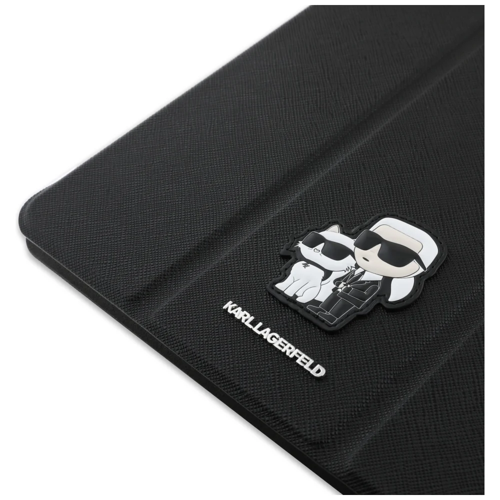 Case for Apple iPad Air 13 (2026) / Air 13 (2025) / Air 13 (2024), Karl Lagerfeld, Saffiano Karl & Choupette, Black - Image 5