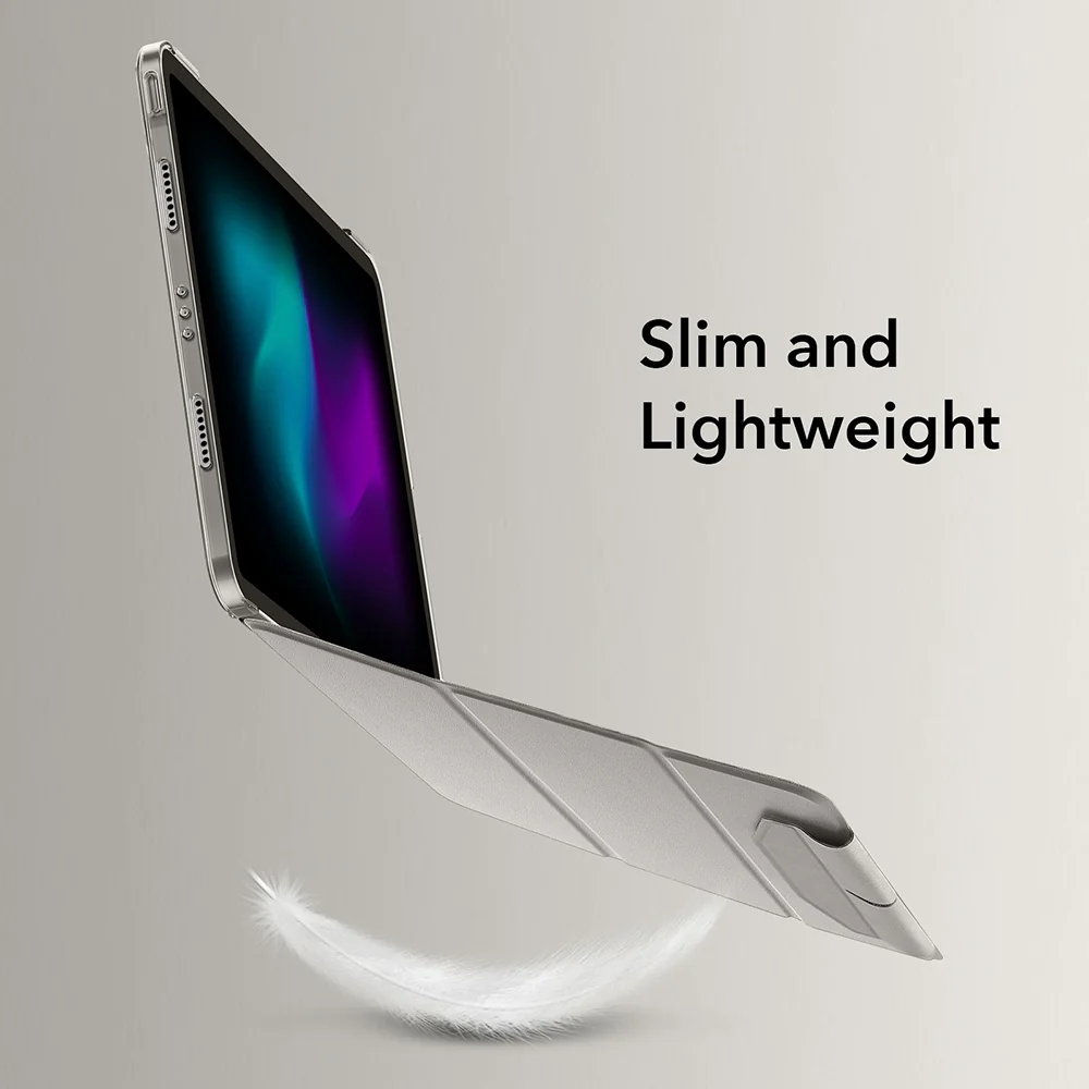 Case for Apple iPad Pro 11 (2024), ESR, Ascend Trifold, Gray - Image 4