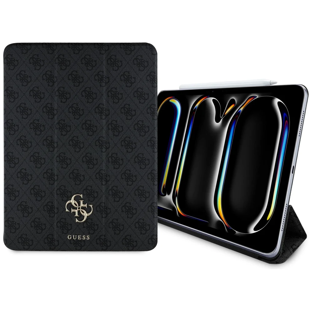 Case for Apple iPad Pro 13 (2024), Guess, 4G Big Logo, Black