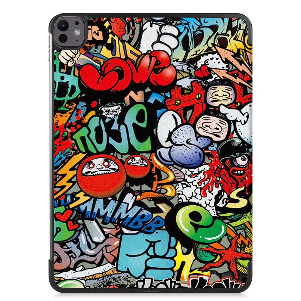 Case for Apple iPad Pro 13 (2024), Techsuit, FoldPro Urban Vibe, Multicolor - Image 3