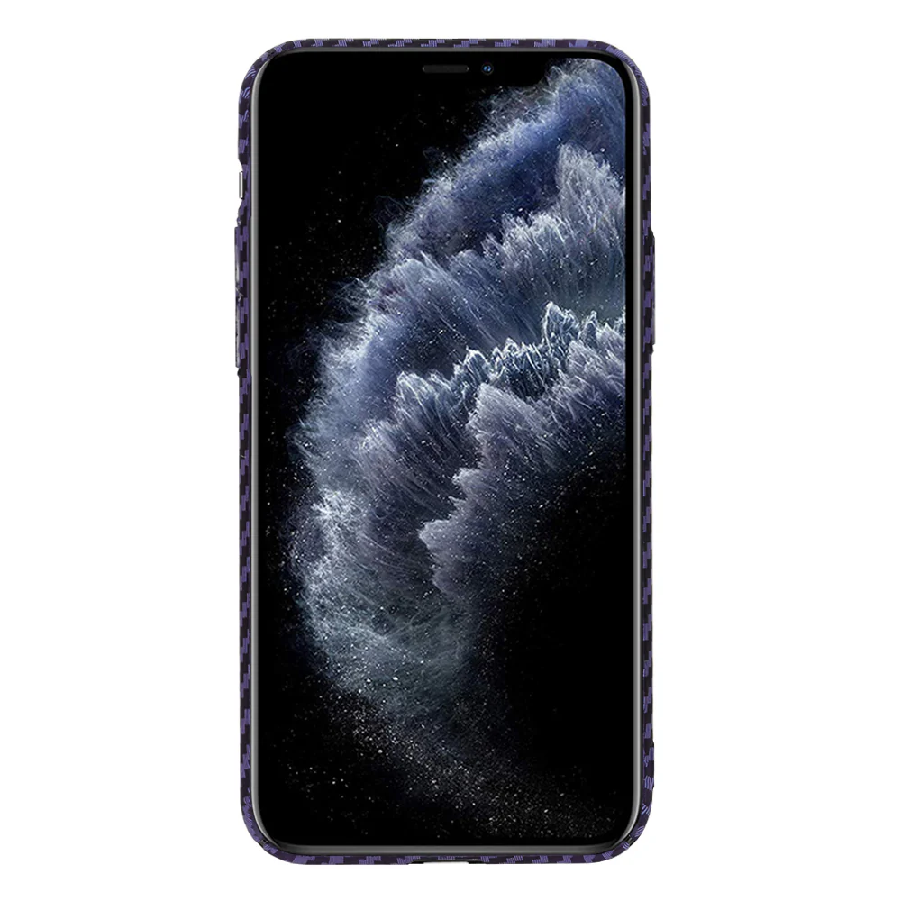 Case for Apple iPhone 11 Pro, Techsuit, Carbonite FiberShell, Purple - Image 2
