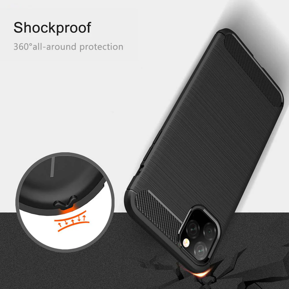 Case for Apple iPhone 11, Techsuit, Carbon, Black - Image 5
