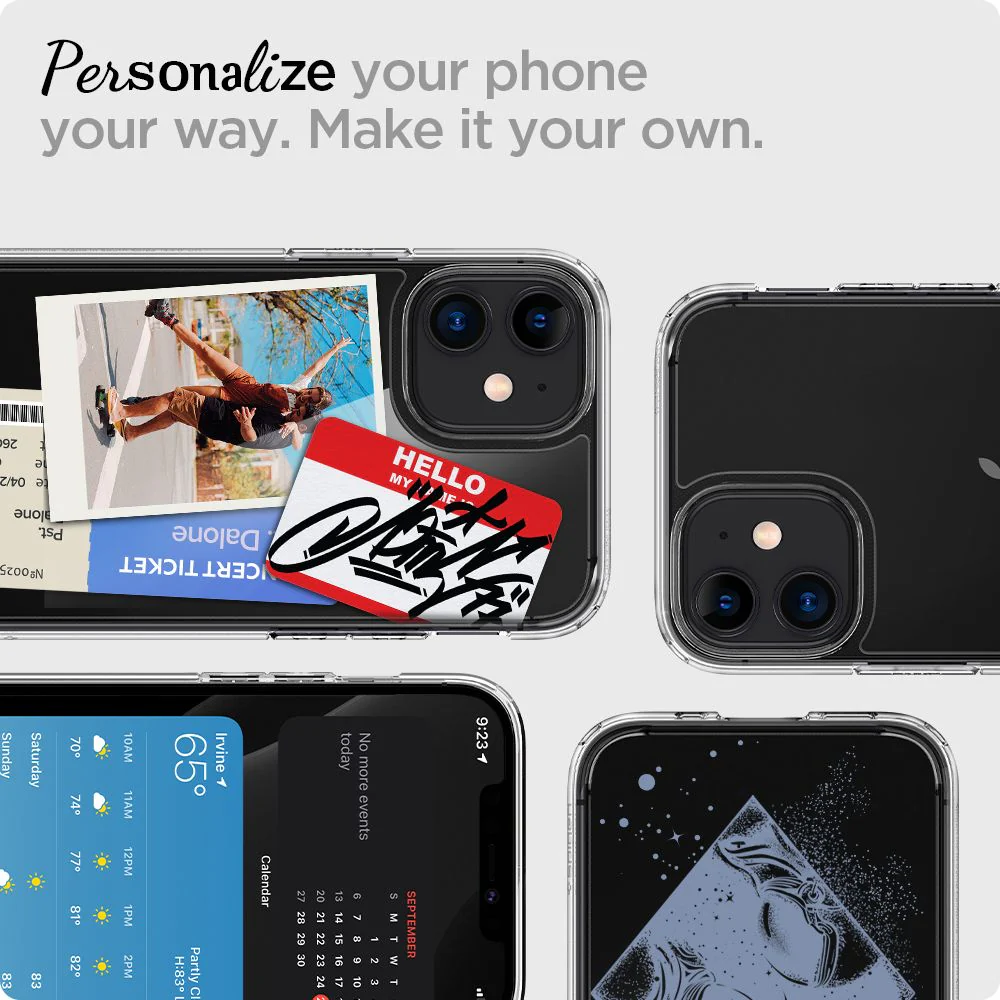Case for Apple iPhone 12 / 12 Pro, Spigen, Ultra Hybrid, Transparent ACS01702 - Image 11