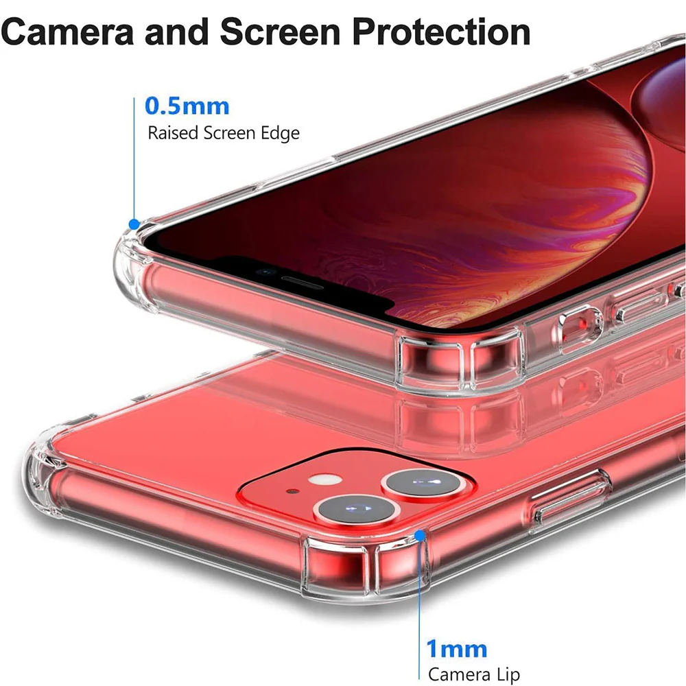 Case for Apple iPhone 12 mini, Techsuit, Shockproof Clear, Transparent - Image 4