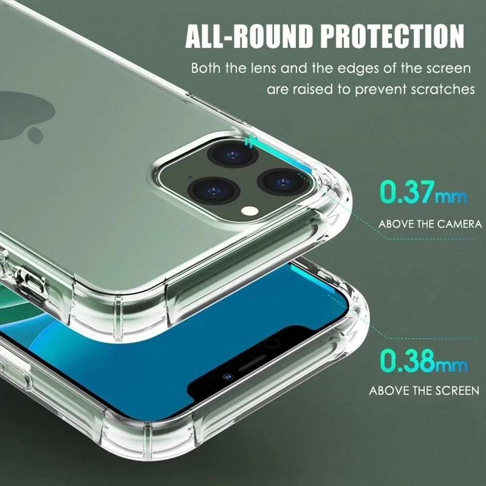 Case for Apple iPhone 12 Pro Max, Techsuit, Shockproof Clear, Transparent - Image 5