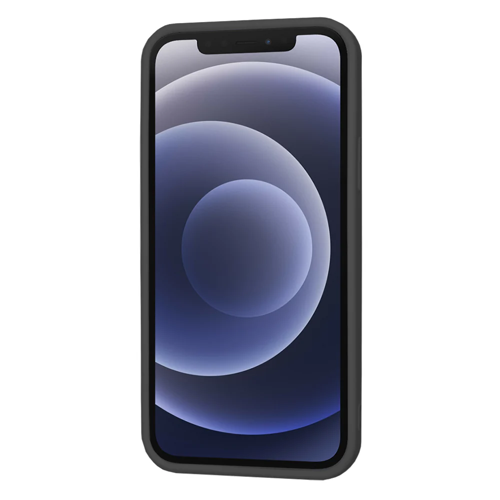 Case for Apple iPhone 12, Techsuit, SoftFlex, Black - Image 2