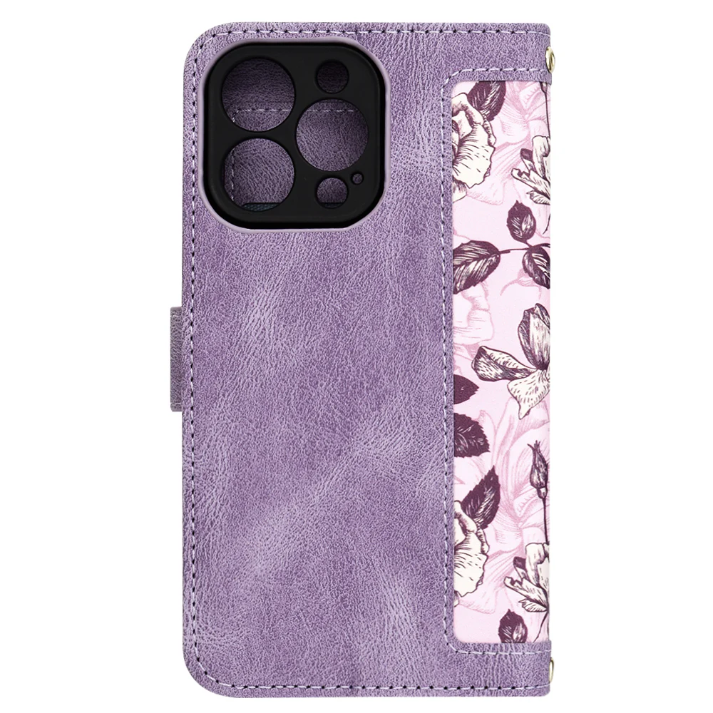 Case for Apple iPhone 13 Pro, Techsuit, FlipCraft, Purple - Image 3