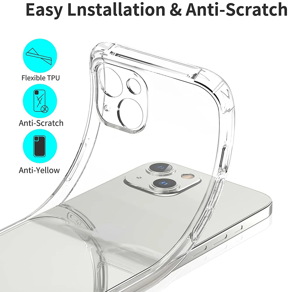 Case for Apple iPhone 13, Techsuit, Shockproof Clear, Transparent - Image 6