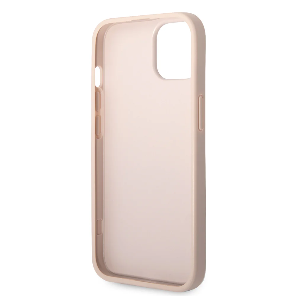 Case for Apple iPhone 14, Guess, 4G Metal Logo, Pink - Image 5