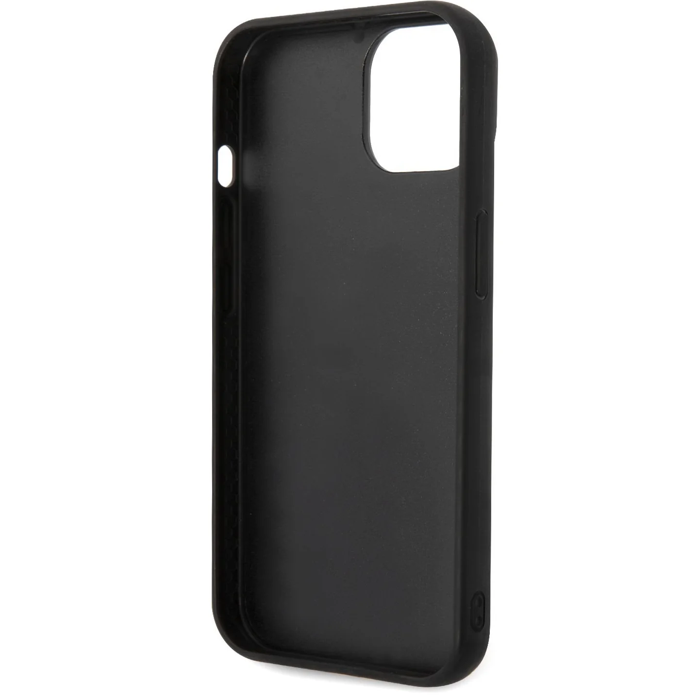 Case for Apple iPhone 14 Plus, Karl Lagerfeld, Quilted Puffy Metal Logo, Black - Image 3