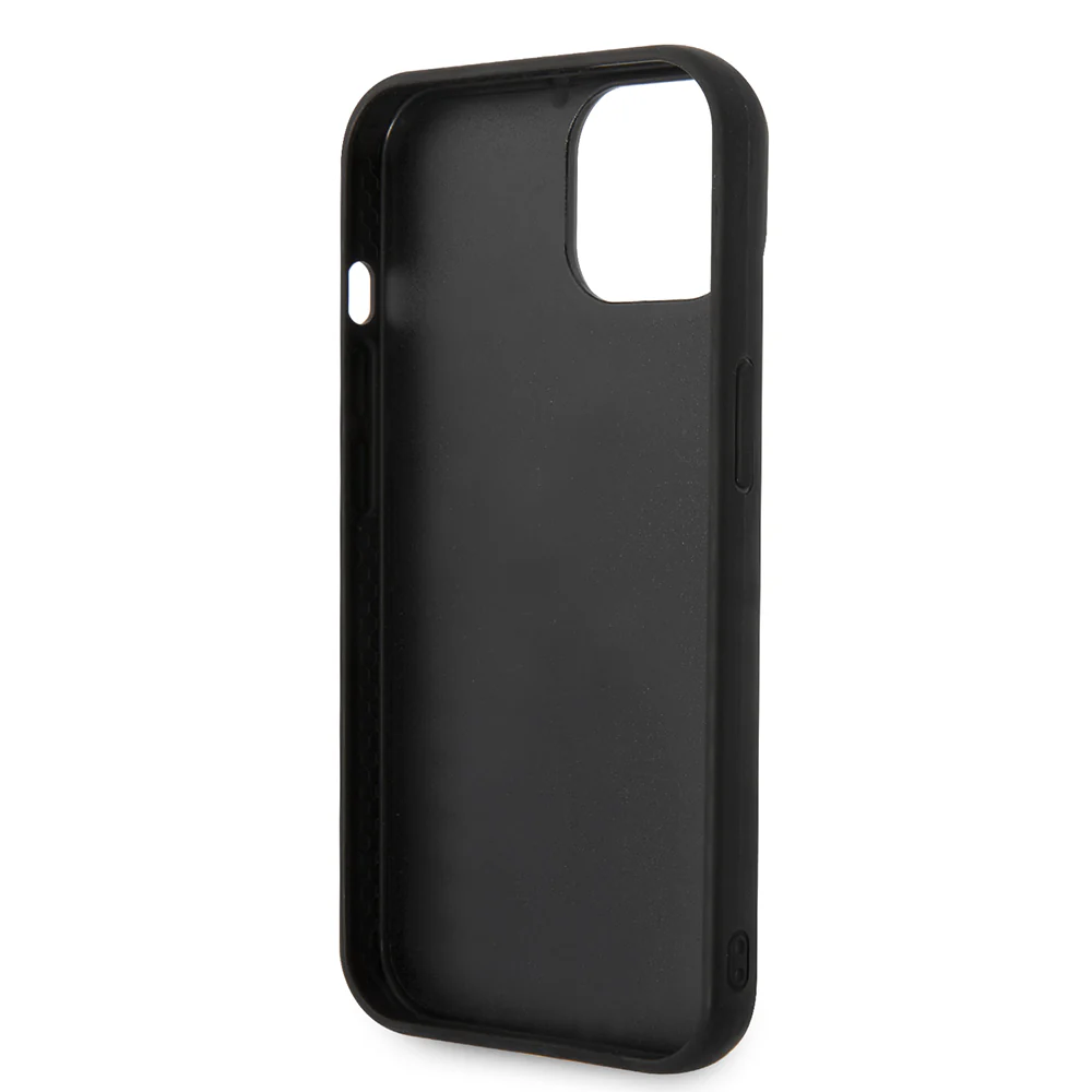 Case for Apple iPhone 14 Plus, Karl Lagerfeld, Quilted Puffy Metal Logo, Black - Image 8