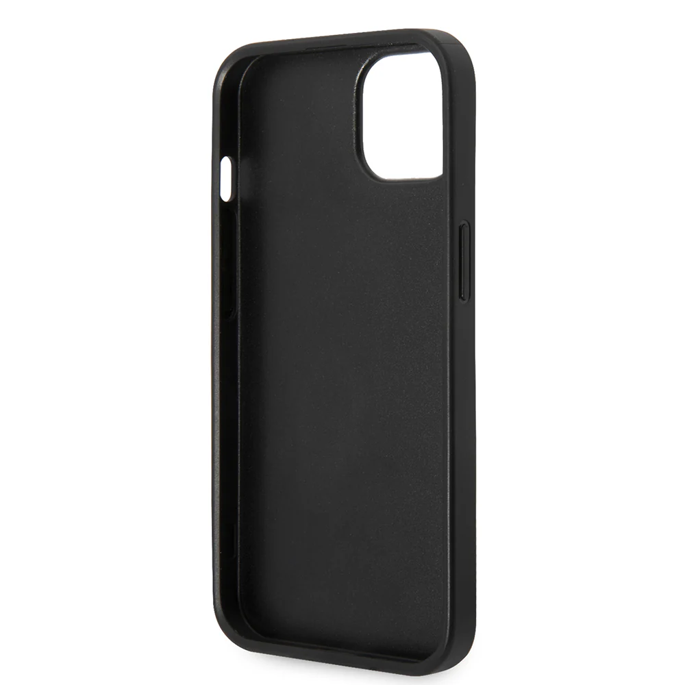 Case for Apple iPhone 14 Plus, Karl Lagerfeld, Saffiano Karl's Head, Silver - Image 4