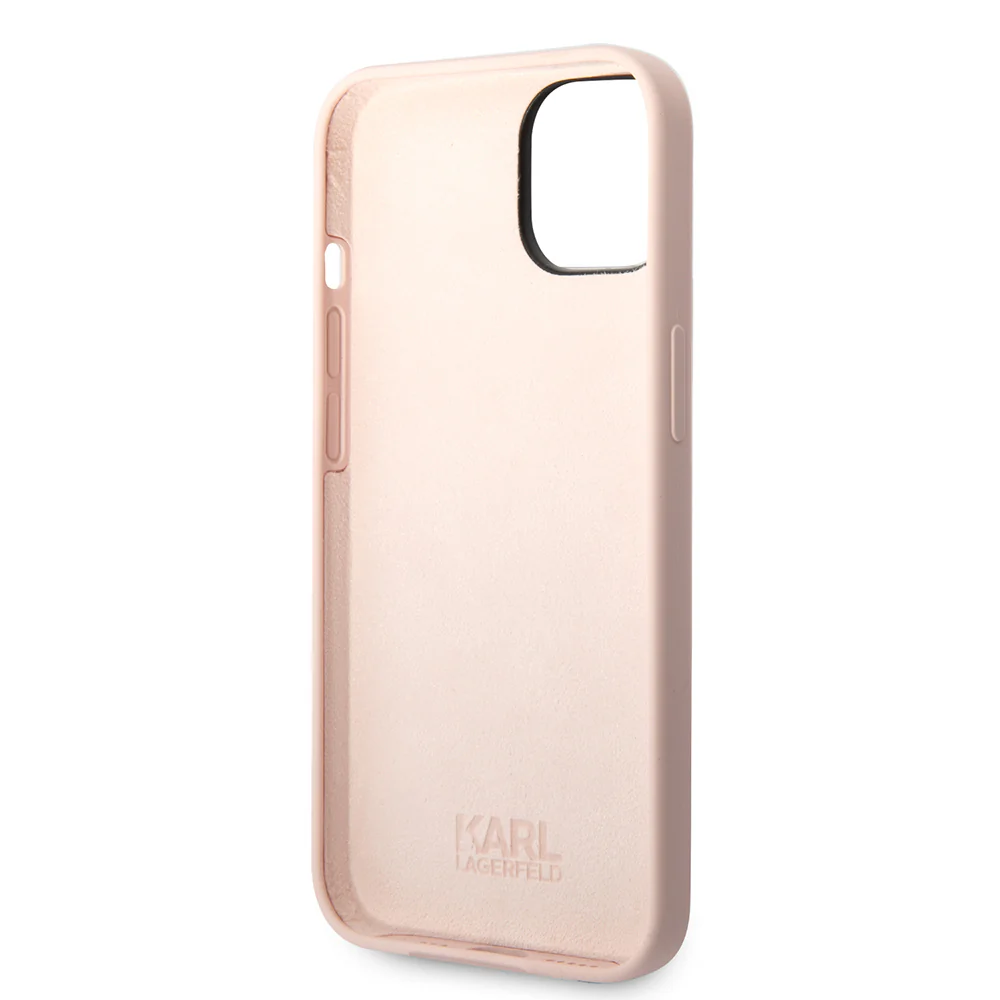 Case for Apple iPhone 14 Plus, Karl Lagerfeld, Silicone Karl's Head, Pink - Image 8