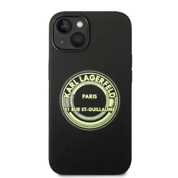 Case for Apple iPhone 14 Plus, Karl Lagerfeld, Silicone RSG, Black - Image 3