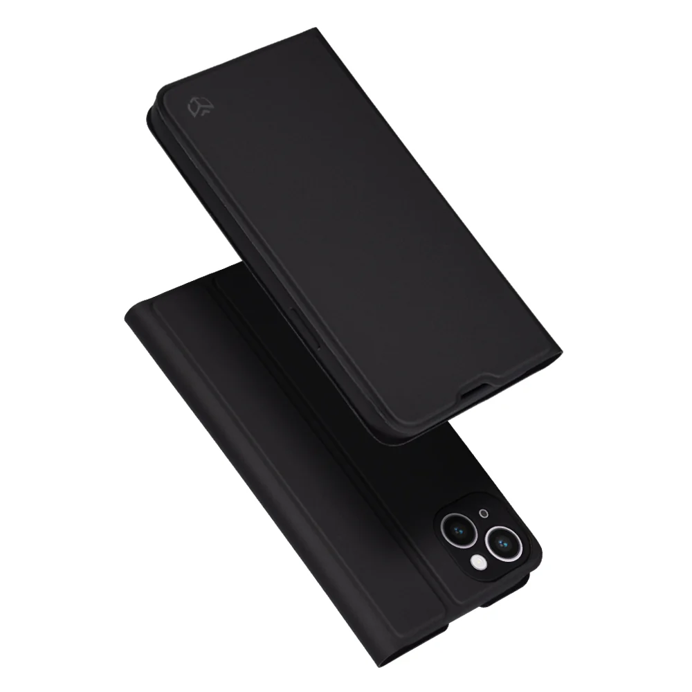 Case for Apple iPhone 14 Plus, Techsuit, Magskin Book, Black