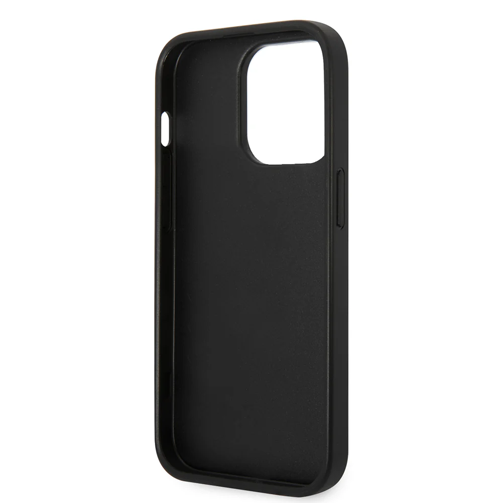 Case for Apple iPhone 14 Pro, Karl Lagerfeld, Saffiano Karl's Head, Silver - Image 4