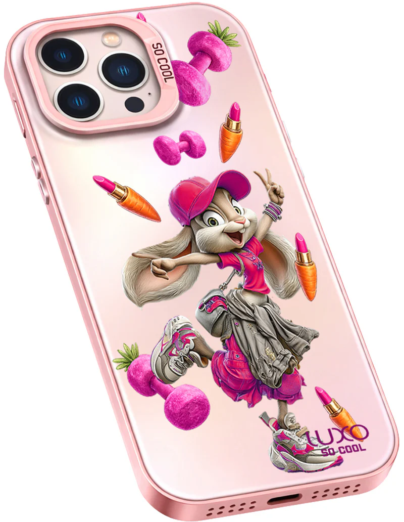 Case for Apple iPhone 14 Pro Max, LUXO So CooL, ArcadiA Rabbit, Multicolor - Image 2