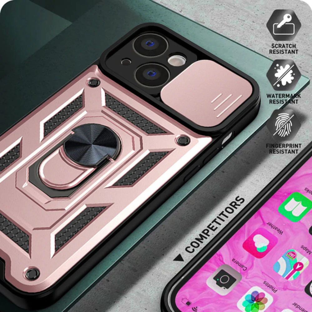 Case for Apple iPhone 14 Pro, Techsuit, CamShield, Pink - Image 2