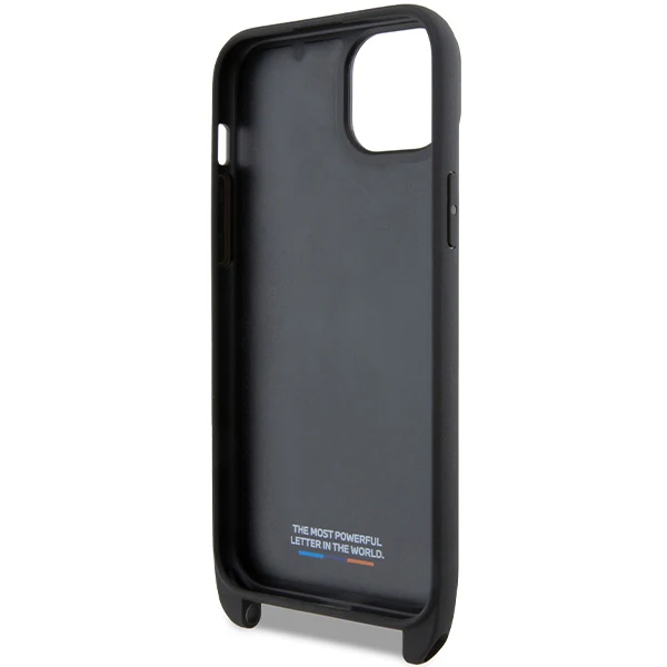 Case for Apple iPhone 15 Plus, BMW, M Edition Carbon Stripe & Strap, Black - Image 4
