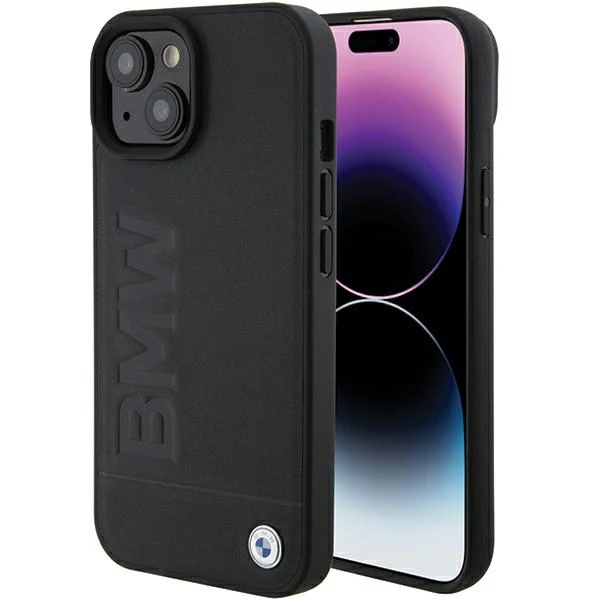 Case for Apple iPhone 15 Plus, BMW, Natural Hot Stamp, Black