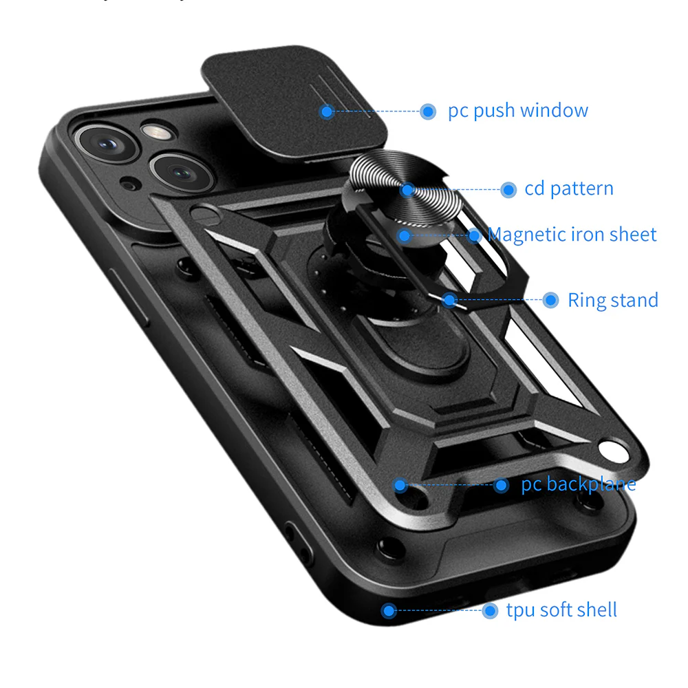 Case for Apple iPhone 15 Plus, Techsuit, CamShield, Green - Image 3