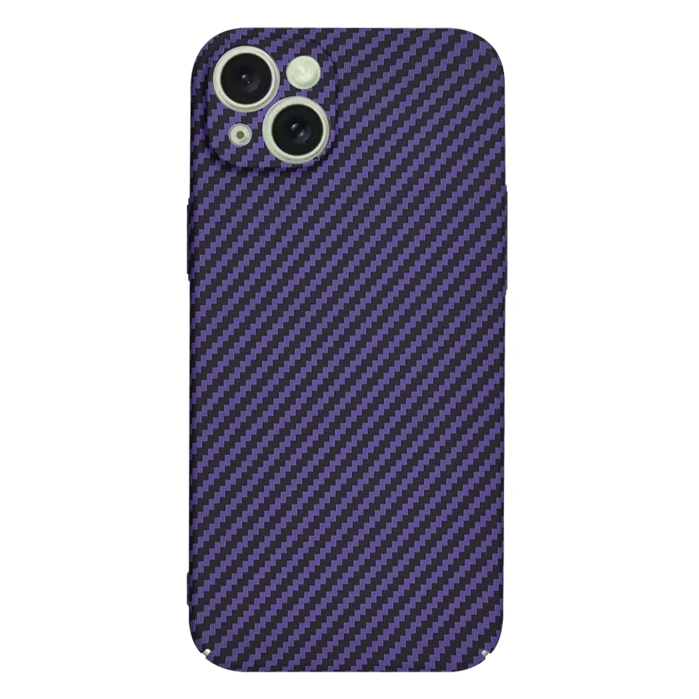 Case for Apple iPhone 15 Plus, Techsuit, Carbonite FiberShell, Purple - Image 3