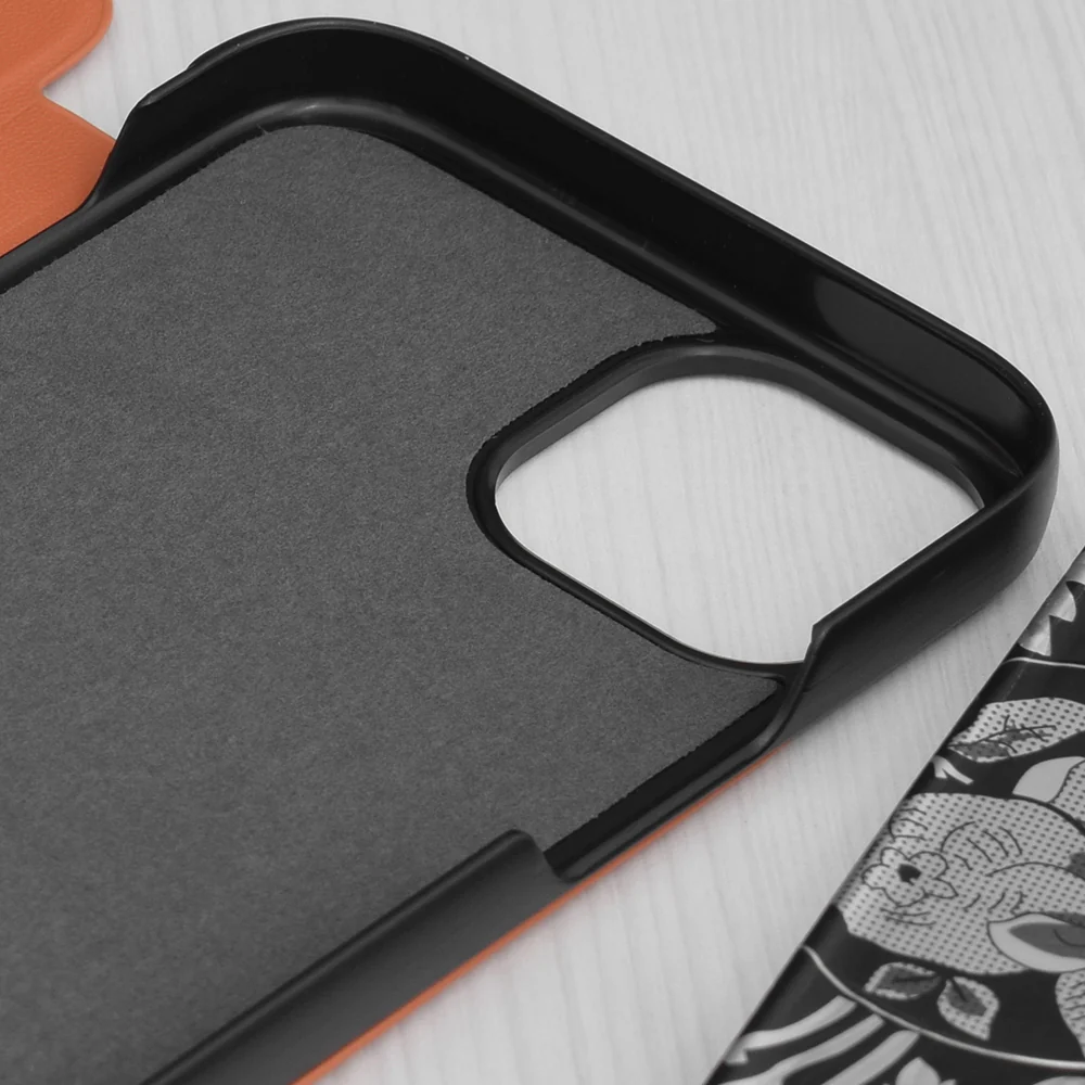 Case for Apple iPhone 15 Plus, Techsuit, eFold, Orange - Image 3