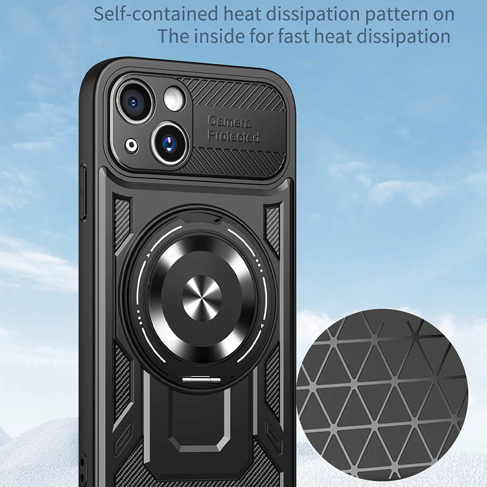 Case for Apple iPhone 15 Plus, Techsuit, RuggedCam, Gray - Image 4