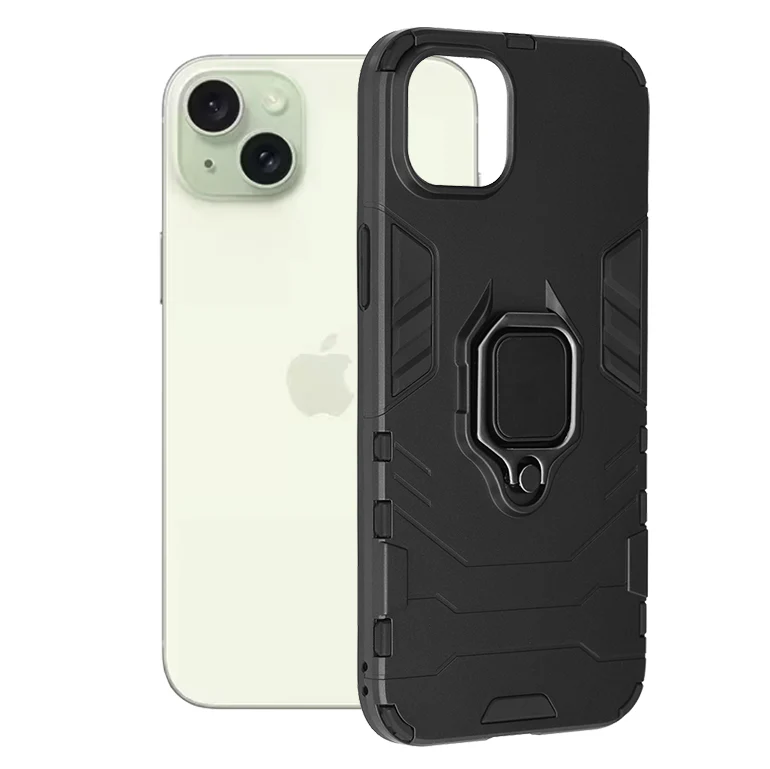 Case for Apple iPhone 15 Plus, Techsuit, Shield, Black