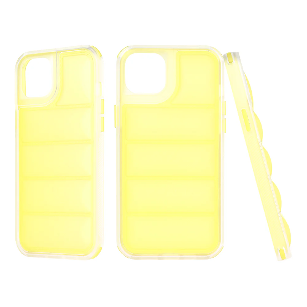 Case for Apple iPhone 15 Plus, Techsuit, Wave Shield, Yellow - Image 4