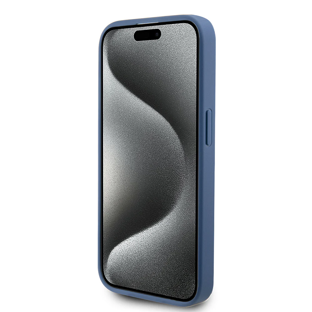 Case for Apple iPhone 15 Pro, Guess, 4G Stripe, Blue - Image 3
