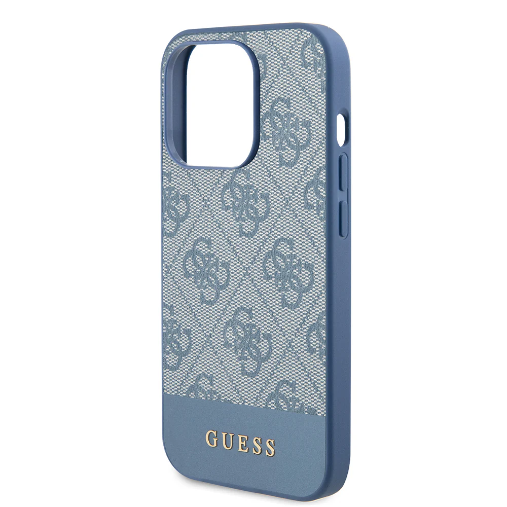 Case for Apple iPhone 15 Pro, Guess, 4G Stripe, Blue - Image 5