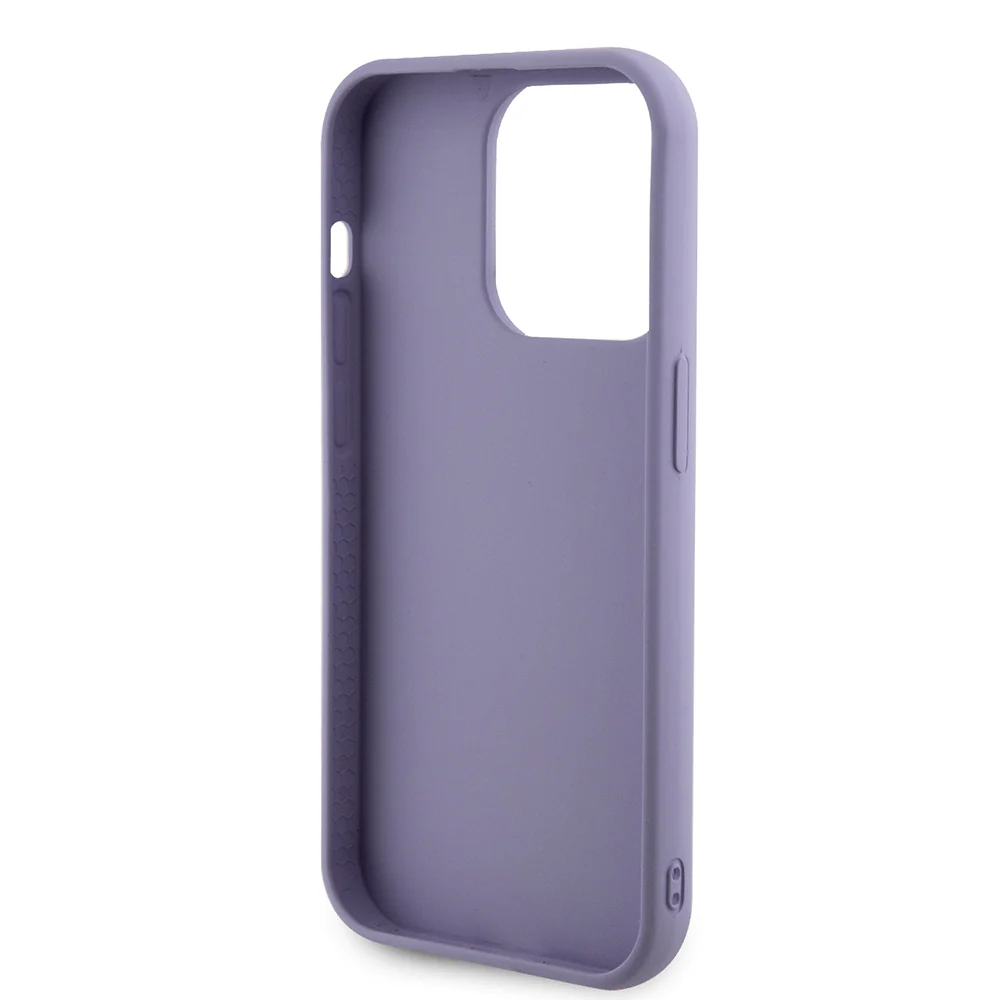 Case for Apple iPhone 15 Pro, Guess, Sequin Script Metal, Purple - Image 5
