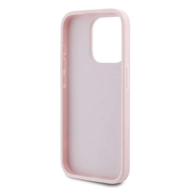Case for Apple iPhone 15 Pro, Karl Lagerfeld, Diagonal Quilted Script, Pink - Image 4