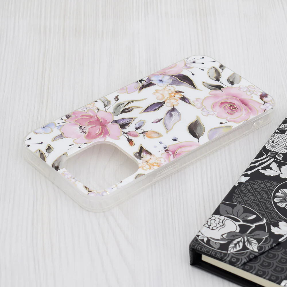 Case for Apple iPhone 15 Pro Max, Techsuit, Marble, White - Image 4