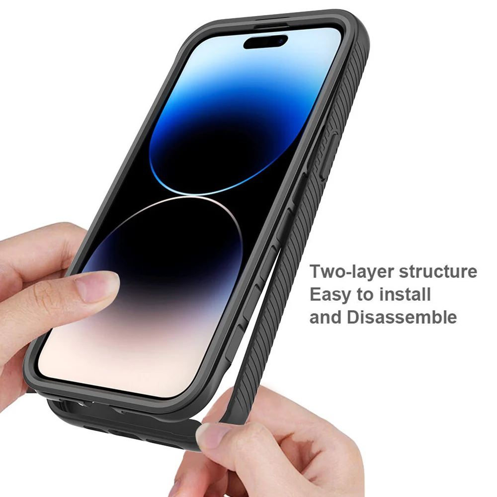 Case for Apple iPhone 15 Pro, Techsuit, Defense360 Pro, Black - Image 4