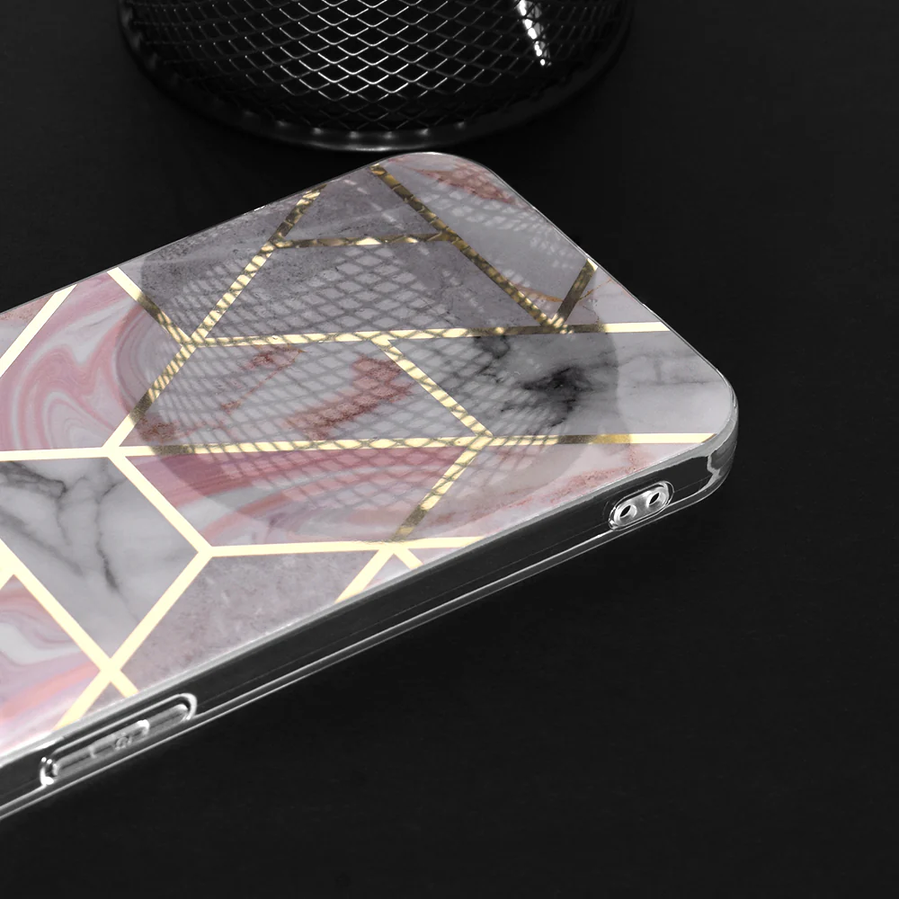 Case for Apple iPhone 15 Pro, Techsuit, Marble, Pink - Image 5
