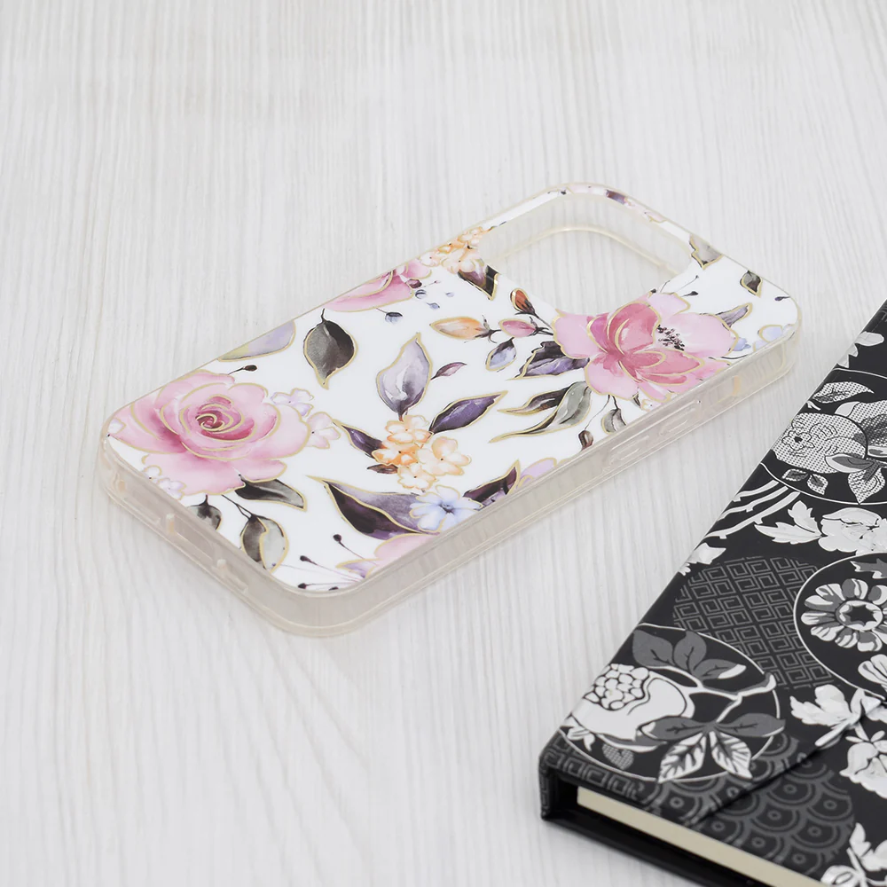 Case for Apple iPhone 15 Pro, Techsuit, Marble, White - Image 3