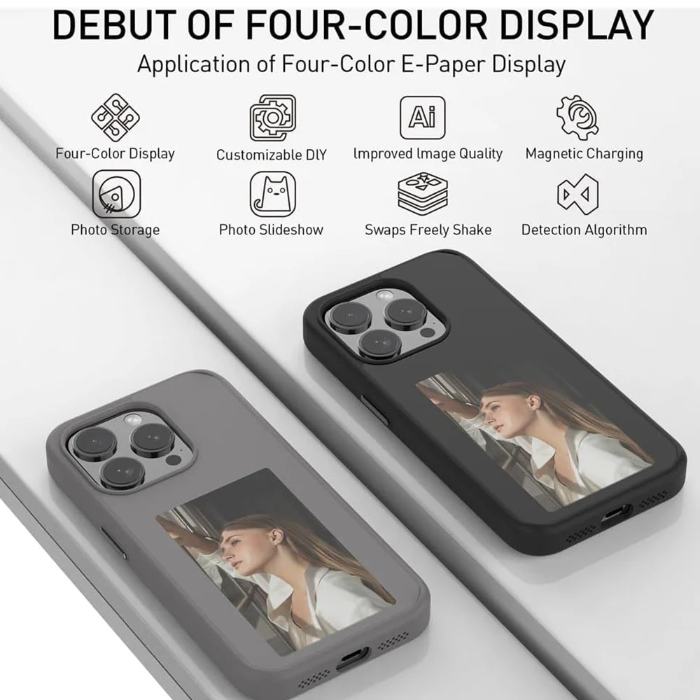 Case for Apple iPhone 15 Pro, Techsuit, SmartScreen NFC, Black - Image 5