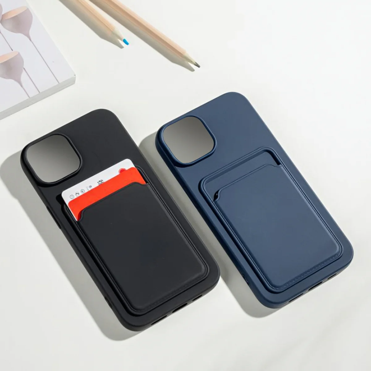 Case for Apple iPhone 15 Pro, XO Design, Card Slot, Orange - Image 2