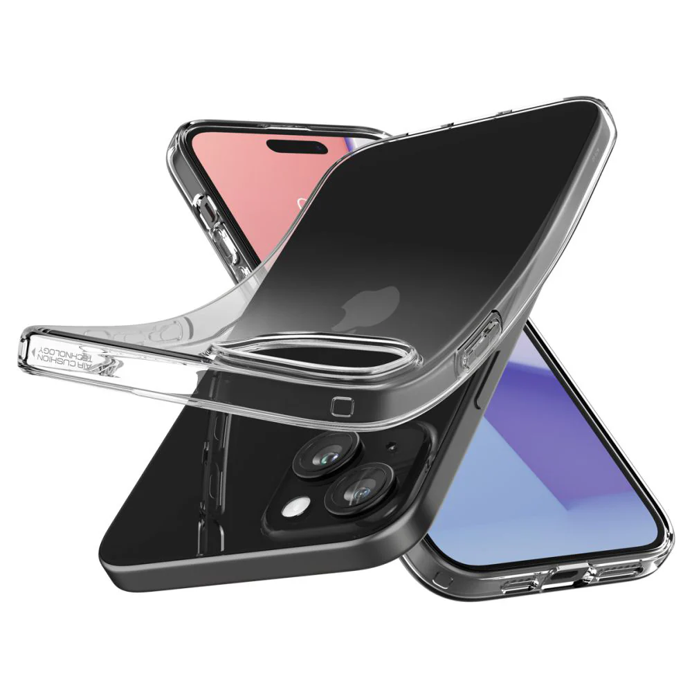 Case for Apple iPhone 15, Spigen, Liquid Crystal, Transparent ACS06786 - Image 5