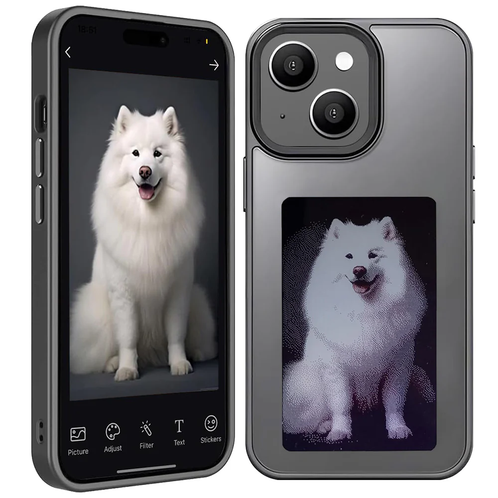 Case for Apple iPhone 15, Techsuit, SmartScreen NFC, Black