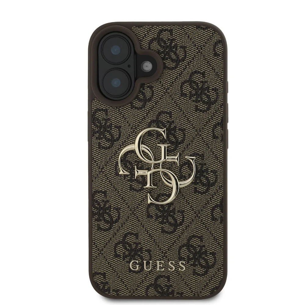 Case for Apple iPhone 16, Guess, 4G Big Logo, Brown - Image 2