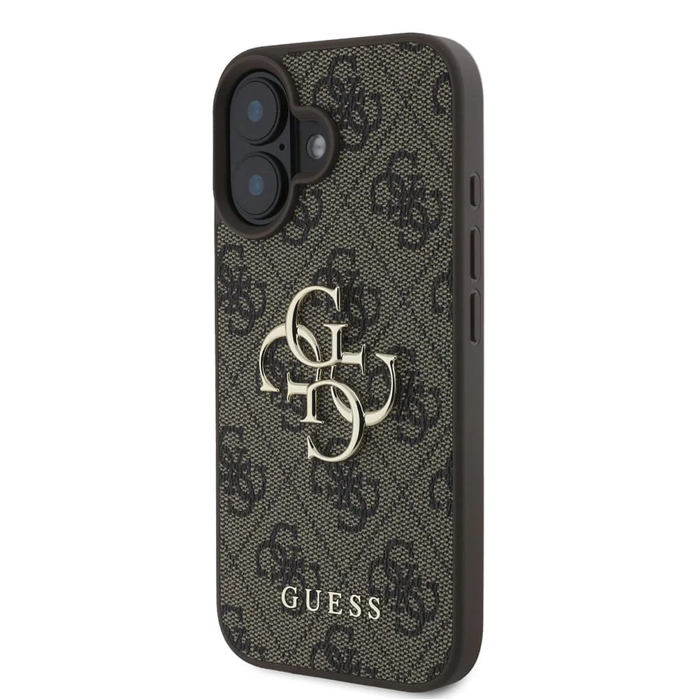 Case for Apple iPhone 16, Guess, 4G Big Logo, Brown - Image 4