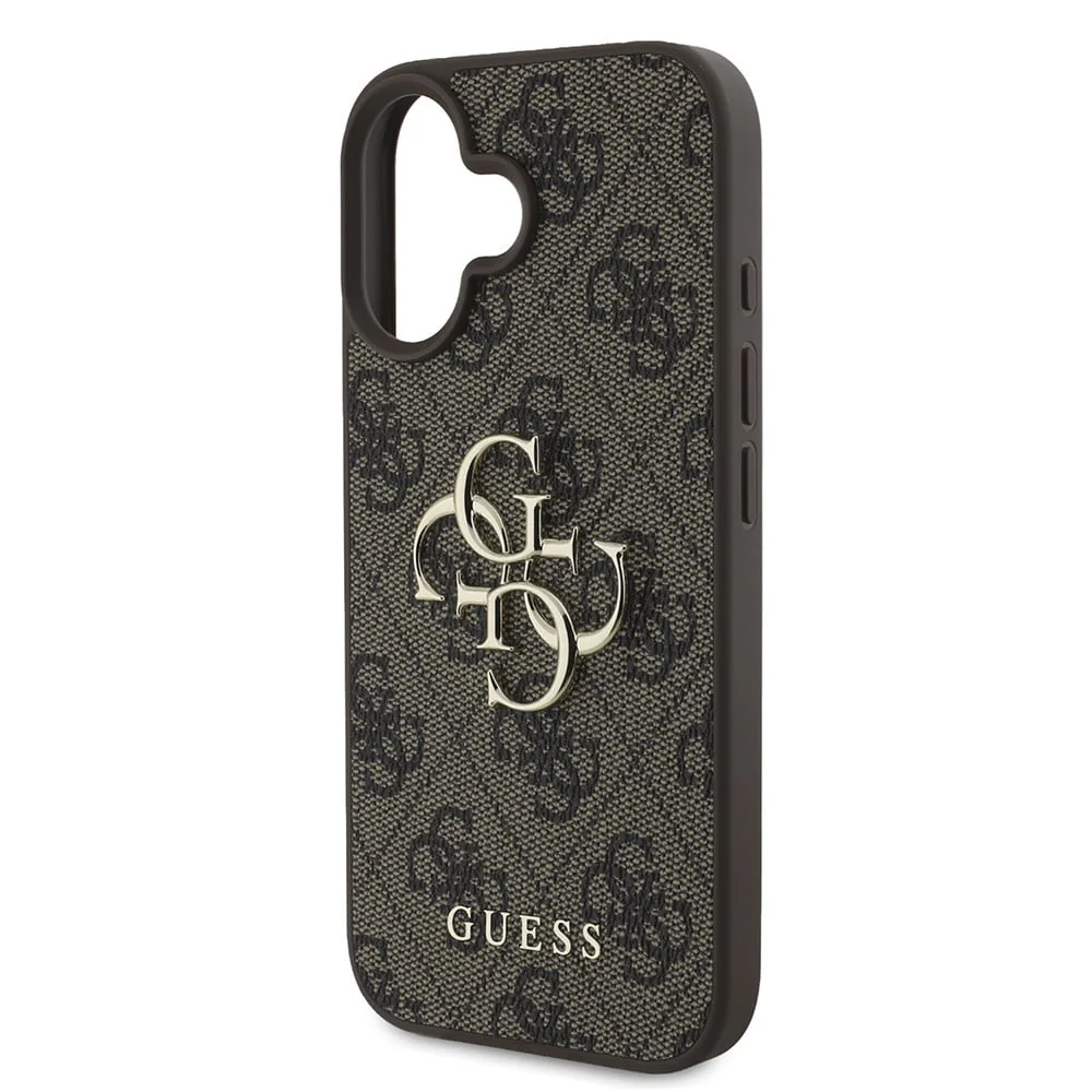 Case for Apple iPhone 16, Guess, 4G Big Logo, Brown - Image 6
