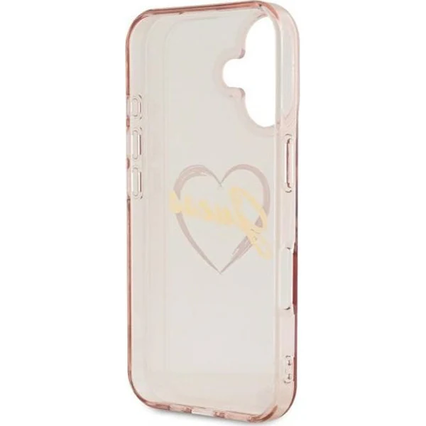Case for Apple iPhone 16, Guess, IML Heart, Pink - Image 6