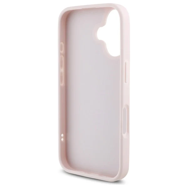 Case for Apple iPhone 16, Karl Lagerfeld, Diagonal Quilted Script, Pink - Image 4