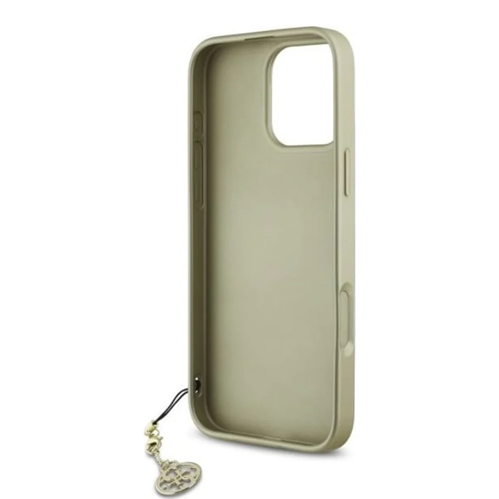 Case for Apple iPhone 16 Pro, Guess, 4G Charm, Brown - Image 5