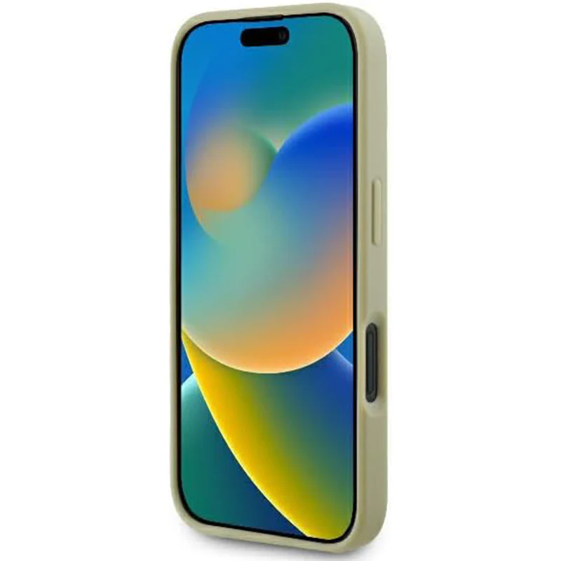 Case for Apple iPhone 16 Pro, Guess, Fixed Glitter Big 4G, Gold - Image 3