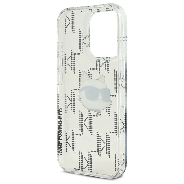 Case for Apple iPhone 16 Pro, Karl Lagerfeld, IML Luxury Electroplated Choupette's Head, Transparent - Image 4